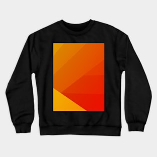 Orange Geometric Triangles Gradient Crewneck Sweatshirt